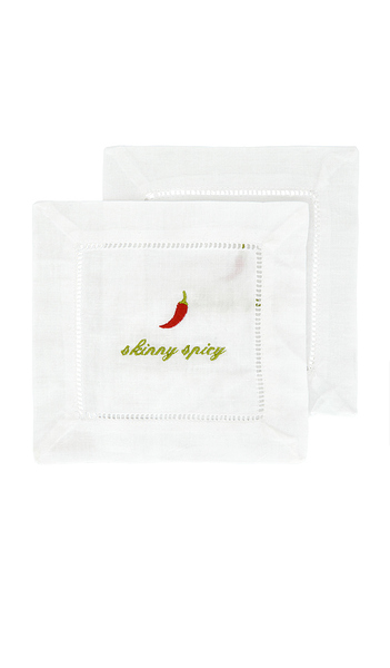  Abbode Skinny Spicy Napkin In White. 