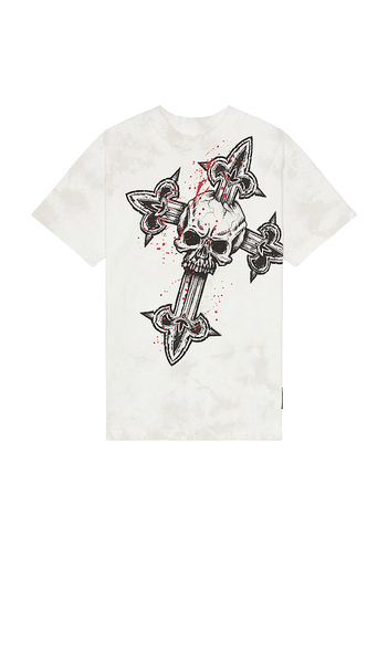  Affliction Cross Tee In Grey. Size M. Also In Xl/1x. 