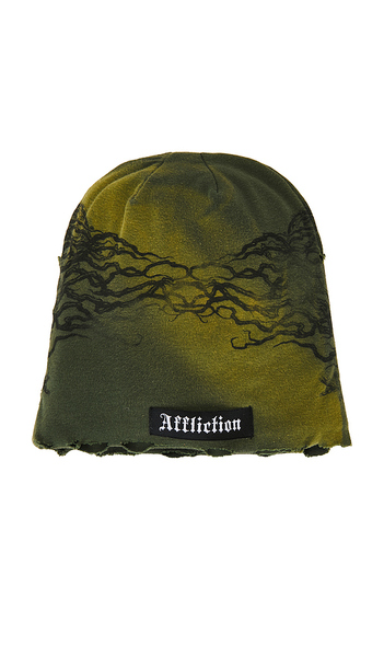  Affliction Screamer Beanie In Green. 