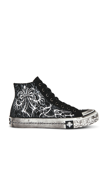  Affliction Skeleton Shoe In Black. Size 7. Also In 13. 