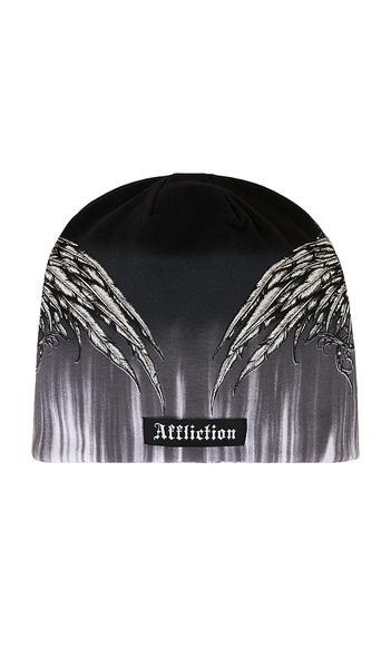 Affliction Tarnished Warrior Beanie In White. 