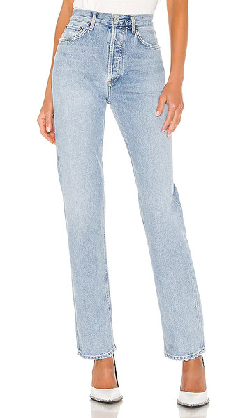  Agolde Lana Straight Jeans In Denim-light. Size 23. Also In 24, 25, 26, 27, 28, 29, 30, 31, 32, 33, 34. 