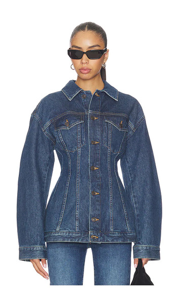  Agolde Myra Jacket In Blue. Size S. Also In M, Xl. 