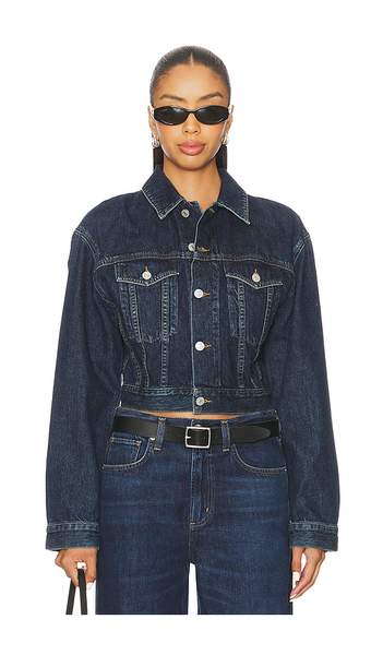  Agolde Radley Jacket In Blue. Size Xs. Also In S, Xl. 
