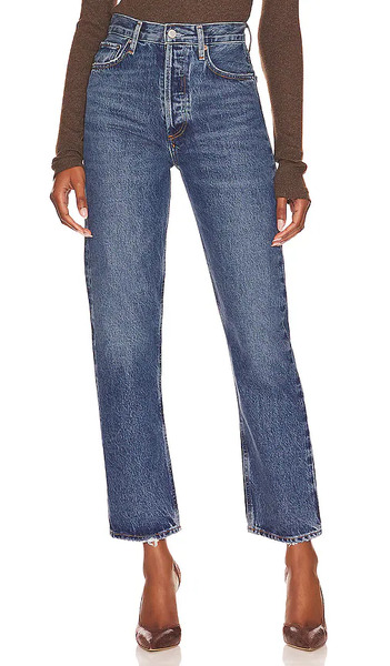  Agolde 90's Pinch Waist Jeans In Denim-dark. Size 23. Also In 24, 25, 26, 27, 28, 29, 30, 31, 32, 34, 33. 