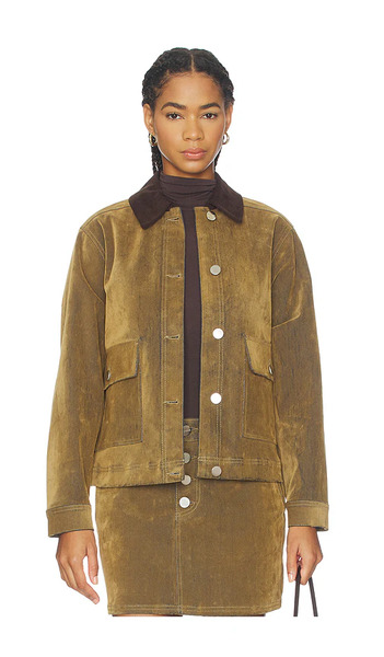  Aligne Bark Flok Jacket In Cognac. Size Xs. Also In S, L. 