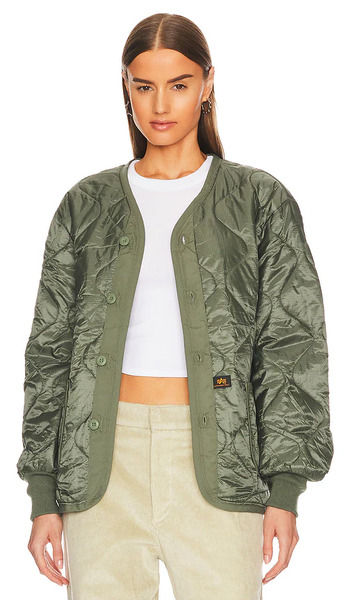  Alpha Industries Als/92 Liner In Green. Size L. Also In M, Xl/1x, Xs, Xxl/2x. 