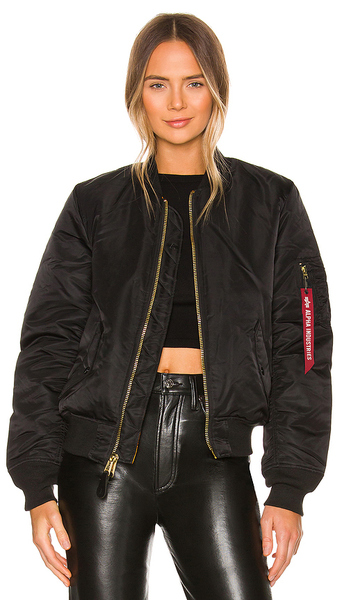  Alpha Industries Ma-1 W Bomber In Black. Size Xs. Also In S. 