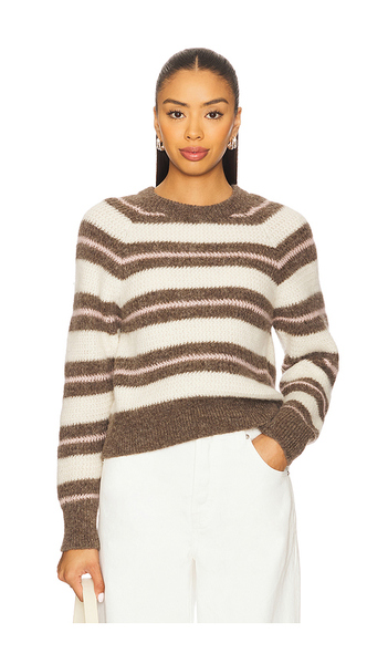  Amo Denim Sydney Sweater In Brown. Size S. Also In Xs, M, L. 