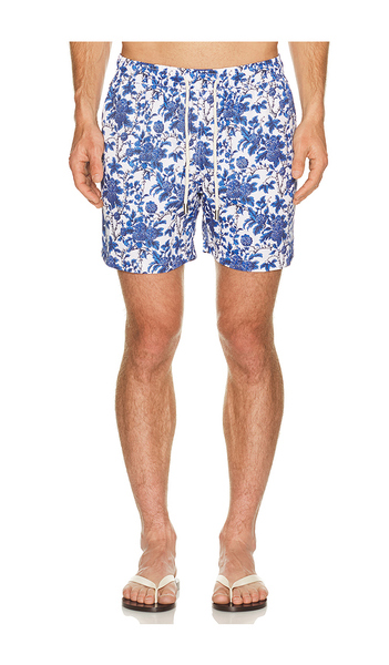  Arrels Barcelona Marmaris X Lazaro Rosa-violan Classic Swim Shorts In Blue In Blue. Size S. Also In M, L, Xl/1x. 