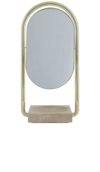  Aytm Angui Table Mirror In Metallic Gold. 