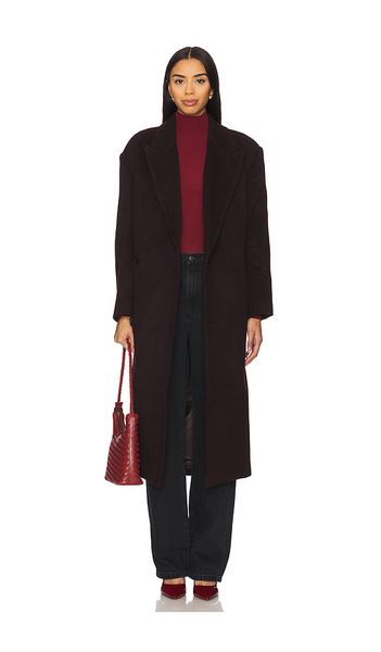 Bardot Classic Oversized Coat In Wine. Size M/l. Also In S/m. 