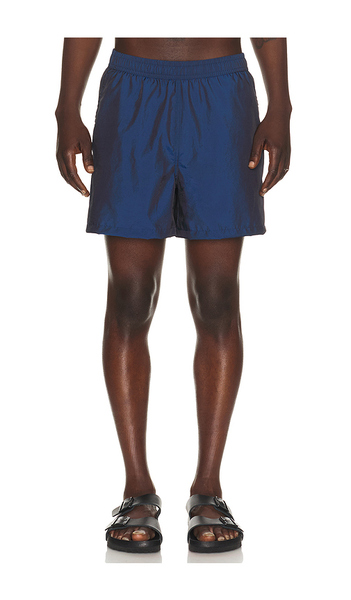 Bather Iridescent Sapphire Swim Trunks In Blue. Size S. Also In M, L, Xl/1x. 