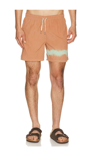  Bather Madder Blue Overdyed Swim Trunks In Multi. Size S. Also In M, L, Xl/1x. 