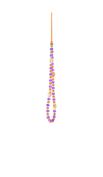  Baublebar Clemson University Beaded Phone Charm In Purple,pink. 