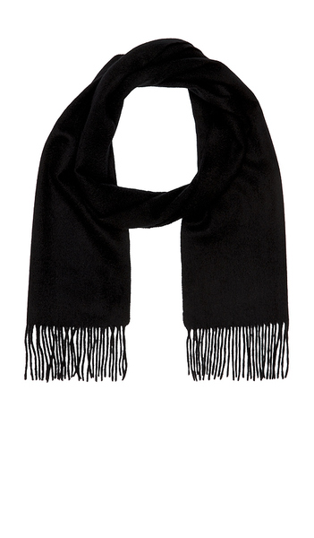  Beams Plus Cashmere Scarf Solid In Black. 