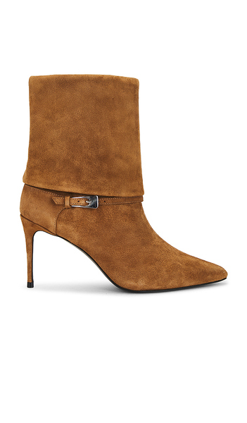 Black Suede Studio Simone 80 Boot In Brown. Size 38. Also In 39, 41. 