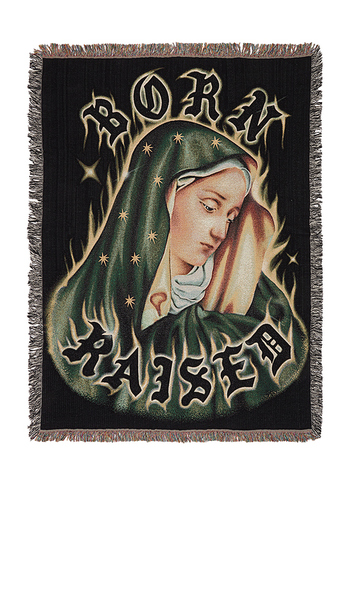  Born X Raised Guadalupe Blanket In Black. 
