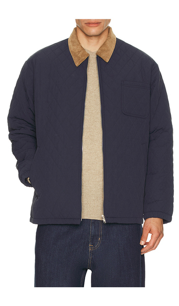  Bound Quilted Jacket In Navy. Size S. Also In M. 
