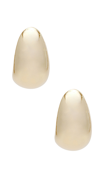  Bracha Hendrix Baby Dome Hoops In Metallic Gold. 