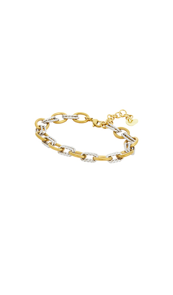  Bracha Mini Roxy Bracelet In Two Tone In Multi. 