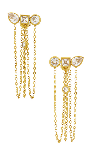  Bracha Tate Earrings In Metallic Gold. 