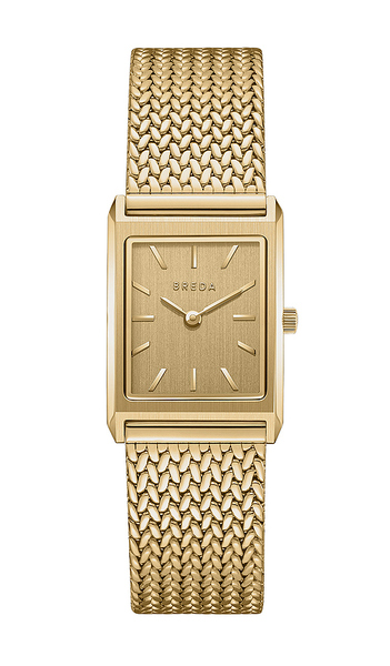  Breda Small Virgil Watch In Metallic Gold. 