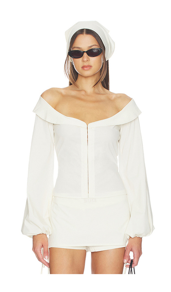  Buci Budva Blouse In Ivory. Size S. Also In M, L. 