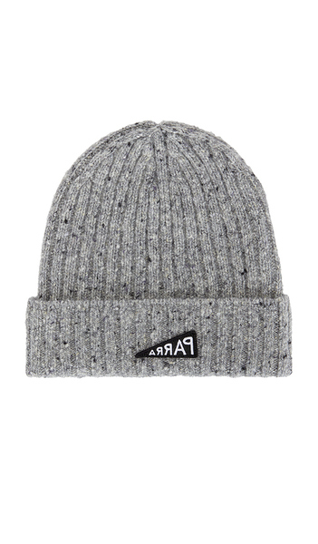  By Parra Reversed Flag Beanie In Grey. 
