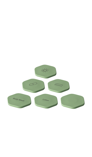  Cadence Set Of 6 Tiles In Green. 