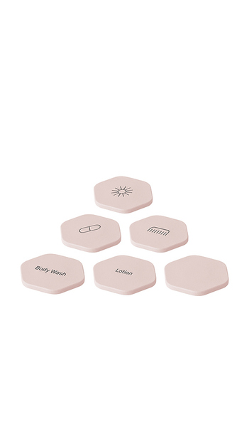  Cadence Set Of 6 Tiles In Pink. 