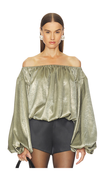  Caroline Constas Andros Top In Green. Size Xs. Also In S, L. 