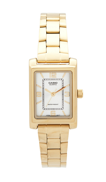  Casio Ltp Series Watch In Metallic Gold. 