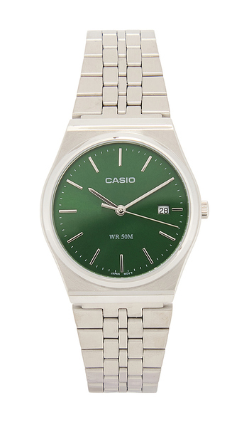  Casio Mtpb145 Series Watch In Metallic Silver. 