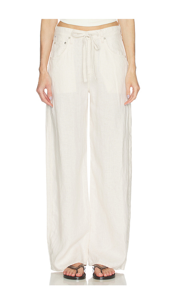  Citizens Of Humanity Brynn Drawstring Trouser Pants In Cream. Size 23. Also In 24, 25, 26, 27, 28, 29, 30, 31, 32. 