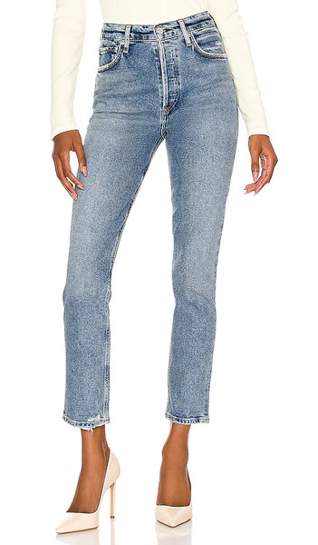  Citizens Of Humanity Charlotte High Rise Straight Jeans In Denim-medium. Size 23. Also In 25, 28, 29, 30, 31, 33, 34. 