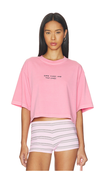  Closed Cropped Boxy Tee Shirt In Pink. Size Xs. Also In S, L. 
