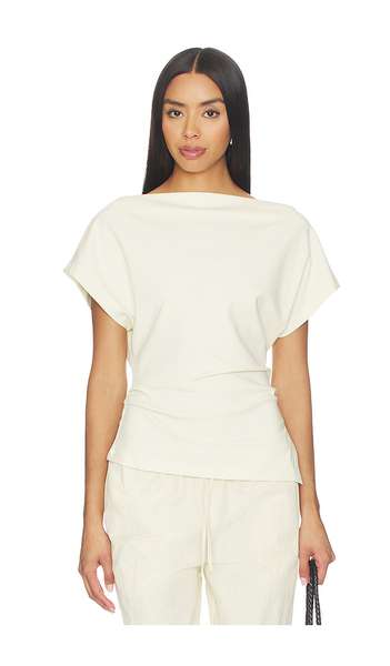  Closed Off The Shoulder Top In Beige. Size Xs. Also In S, M. 