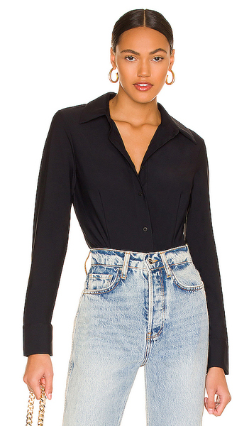  Commando Classic Button Down Bodysuit In Black. Size Xs. Also In S, Xl. 