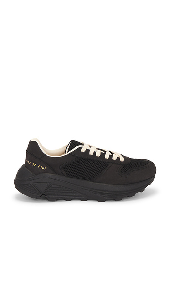  Common Projects Premium Runner Sneaker In Black. Size 37. Also In 36, 38, 39. 
