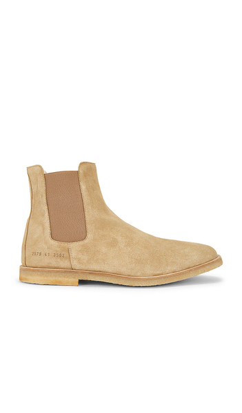  Common Projects Suede Chelsea Boot In Beige. Size 41. Also In 43, 44, 45. 