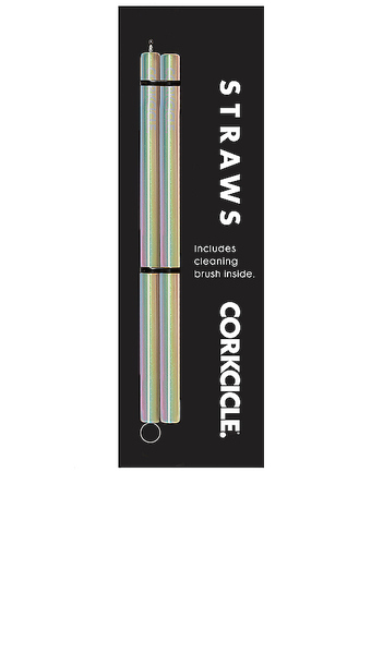  Corkcicle Cocktail Straws In Purple. 