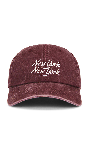  Corridor Script Ny Ny Cap In Burgundy. 