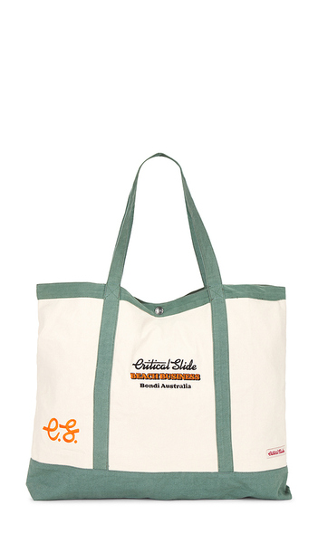  Critical Slide Business Beach Bag In Green. 
