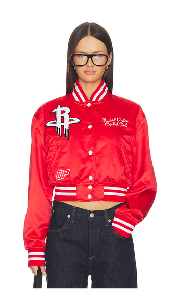  Dannijopro The Bomber Jacket In Red. Size Xs. Also In S, M, L. 