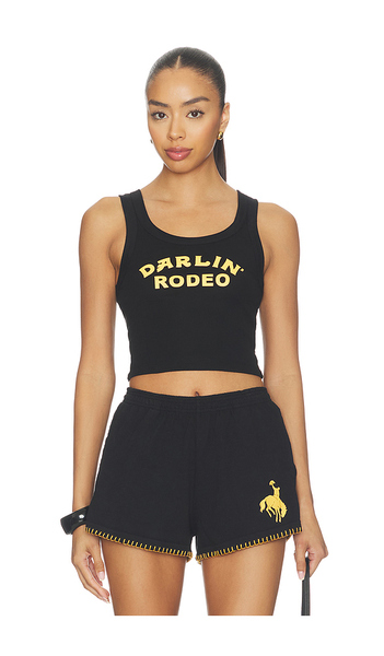  Darlin Rodeo Crop Tank In Black. Size Xs. Also In S, M, L. 