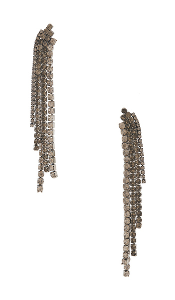  Demarson Rue Earring In Metallic Silver. 