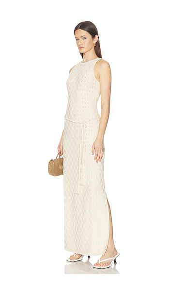  Devon Windsor Nova Maxi Dress In Cream. Size S. Also In Xs, M, L. 