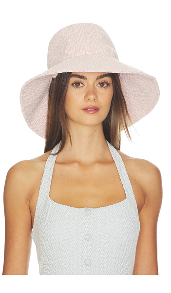  Devon Windsor Sun Hat In Pink. 