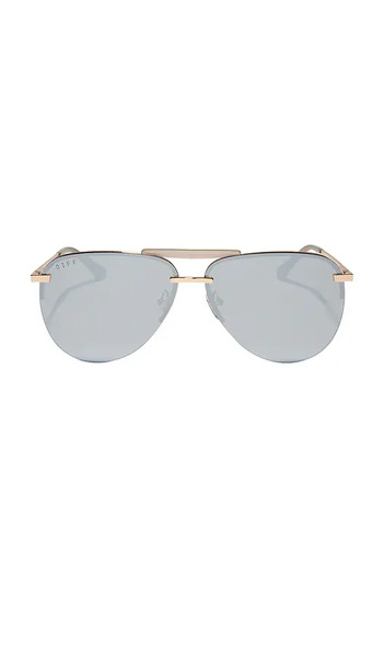  Diff Eyewear Tahoe Sunglasses In Metallic Gold. 